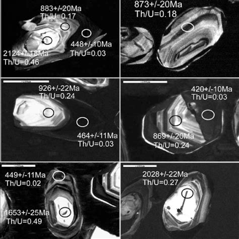 Cathodoluminescence CL Images Of Representative Zircons From Sample