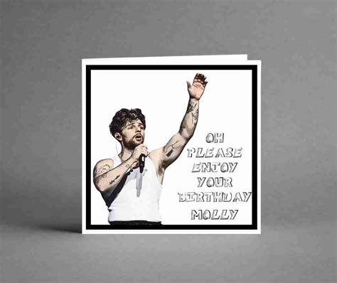 Tom Grennan Personalised Birthday Card Numonday