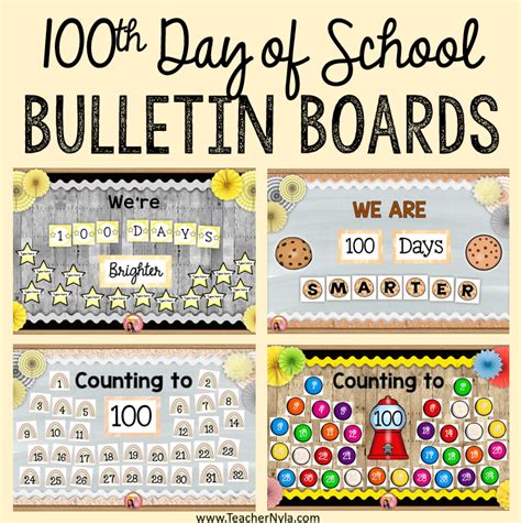 Easy 100th Day Bulletin Boards Nylas Crafty Teaching