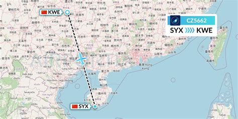 CZ5662 Flight Status China Southern Airlines Sanya To Guiyang CSN5662