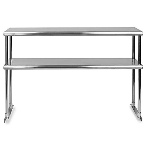 Commercial Stainless Steel Work Prep Table 30 X 72 With Double Overshelf 12 X 72 Nsf Pricepulse