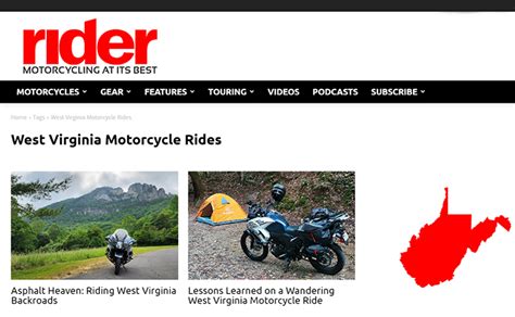 Rider Magazine Revamps Touring Webpage Motorcycle News