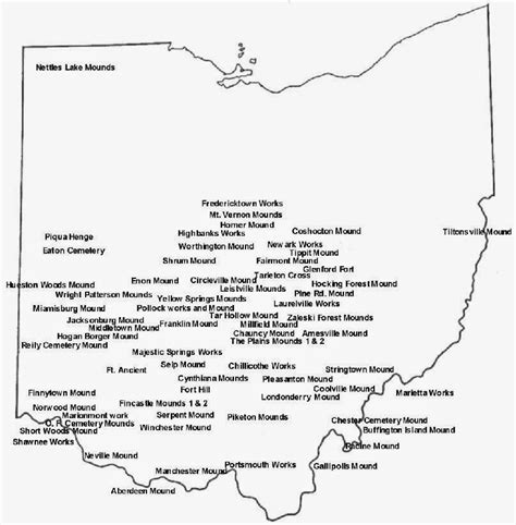 Ohio Indian Mounds Map - Map Of Farmland Cave