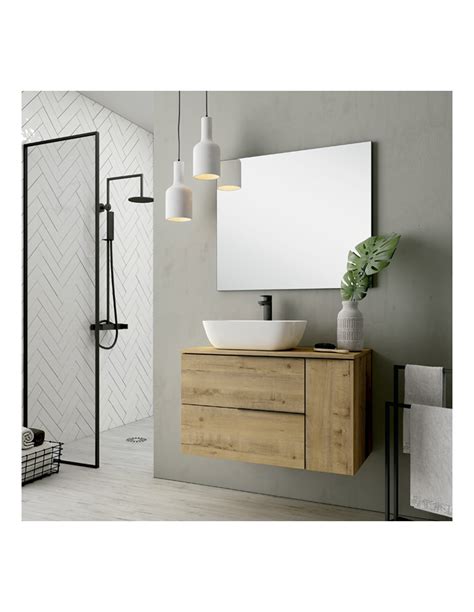 CONJUNTO MUEBLE DE BAÑO DE 80cm CON TAPA MAS LAVABO MODELO MARTA