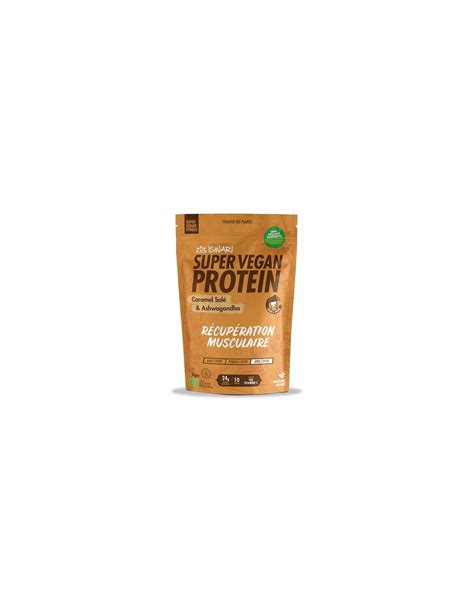 Super Vegan Fitness Protein Salted Caramel Ashwagandha Bio Gr Iswari