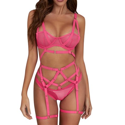 Prolriy Lingerie Sets For Women Classy Women Sexy Mesh Lingerie Set