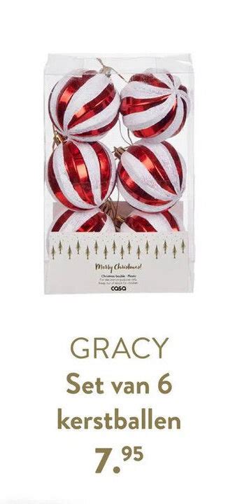 GRACY Set Van 6 Kerstballen Aanbieding Bij Casa