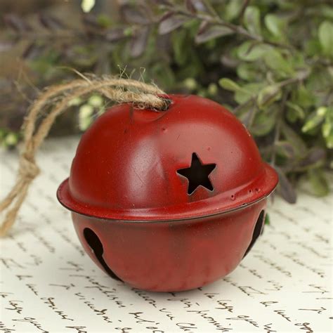 Rustic Red Sleigh Bell Ornament Bells Basic Craft Supplies Craft