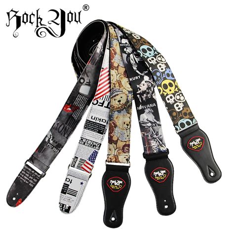 Aliexpress.com : Buy Guitar strap guitar strap Electric Bass Guitar Straps multi color guitar ...