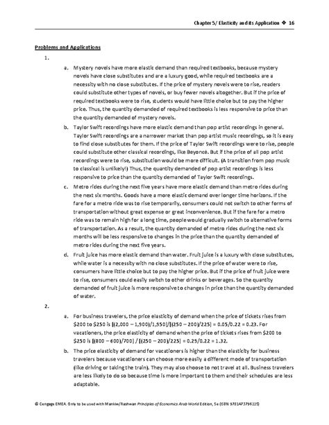 Chapter 5 Solutions: Elasticity and Its Applications (Cengage) - Studocu