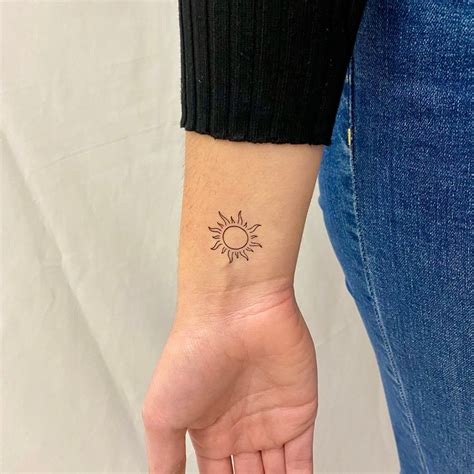 Sun Temporary Tattoo Set Of 2 Sun Temp Tattoo Etsy