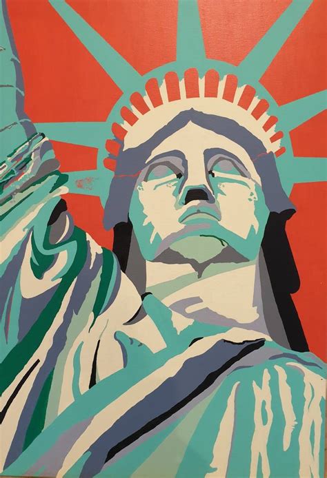 The Statue of Liberty Painting by Tino Faltoyano | Saatchi Art