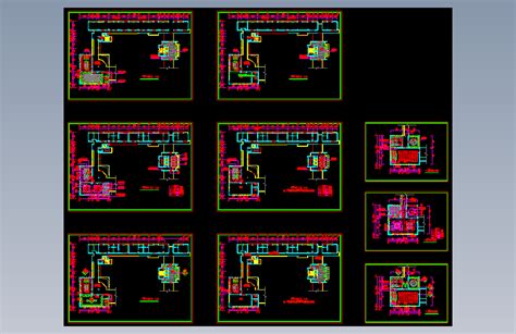 某大学行政楼全套装修施工图autocad 2000模型图纸下载 懒石网