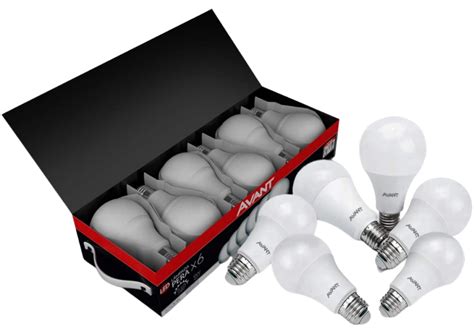 Kit 6 Lâmpadas LED 9W Pera Bulbo Branco Frio 6500K Bivolt AVANT