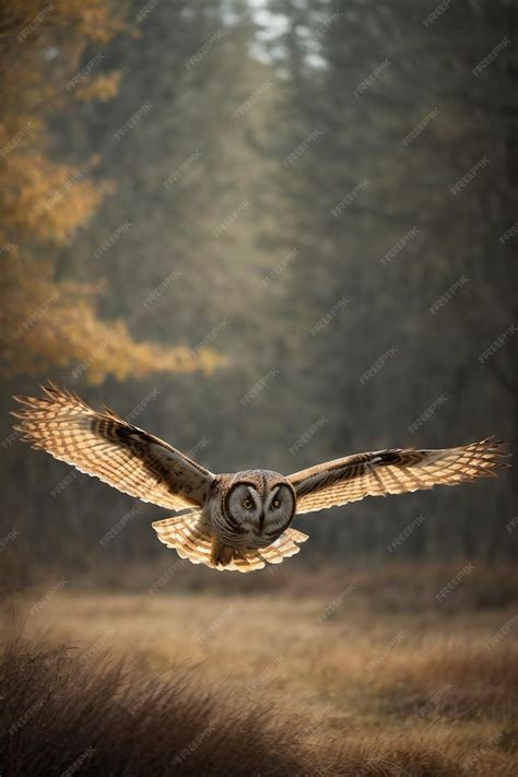 Premium AI Image | Great horned owl wingspan