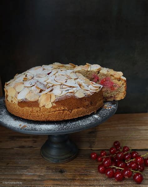 Glutenfreier Johannisbeer Mandel Kuchen Matteo Mit Krossem