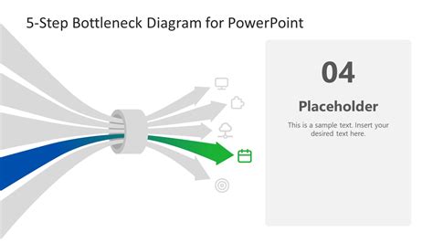 5 Step Bottleneck Diagram PowerPoint Template SlideModel