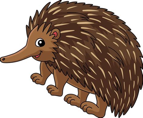 Equidna Animal Dibujos Animados Color Clipart 7528130 Vector En Vecteezy