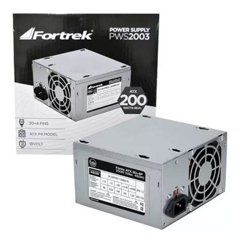 Fonte Atx W Reais P Pws Fortrek Mercadolivre