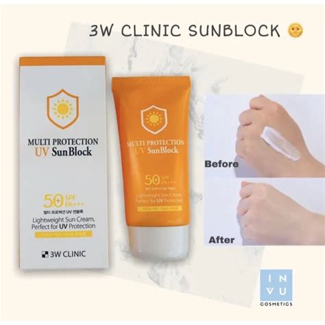 W Clinic Multi Protection Uv Sunblock Ml Lazada Ph