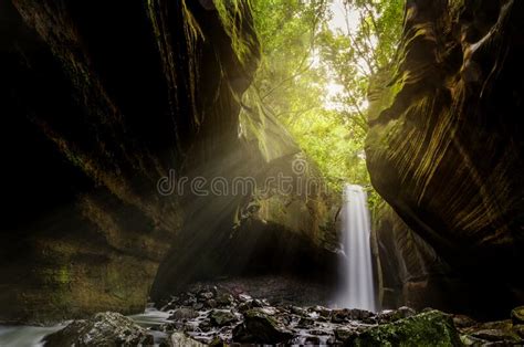 Waterfall In Long Exposure Photography Known As The Waterfall O Stock