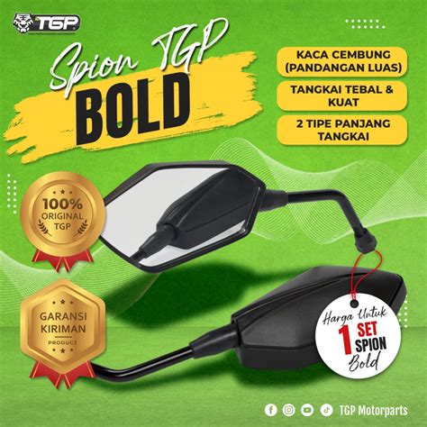 Promo TGP Spion Motor BOLD Aksesoris Variasi Honda Yamaha Vixion Nmax