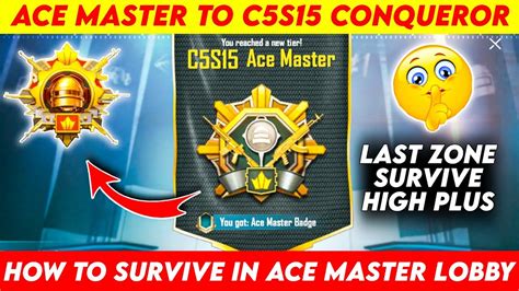 Day 15 Ace Master To C5S15 Conqueror Solo FPP TPP Best Cnoqueror