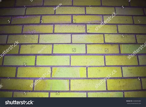 Beautiful Interior Yellow Brick Wall Wallpaper Stock Photo 420695485 | Shutterstock