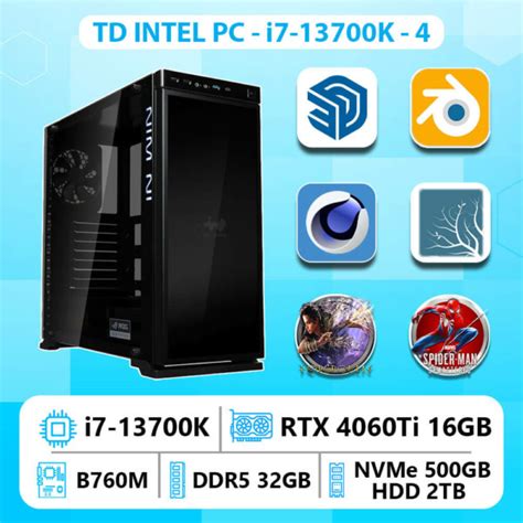 Td Intel Pc I7 13700k B760m 4060ti 16gb 32gb Ddr5 Ssd 500gb Hdd 2tb Giá Tốt Tháng 2