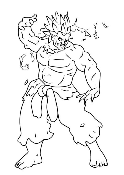 Abel From Street Fighter Coloring Page Free Printable Coloring Pages