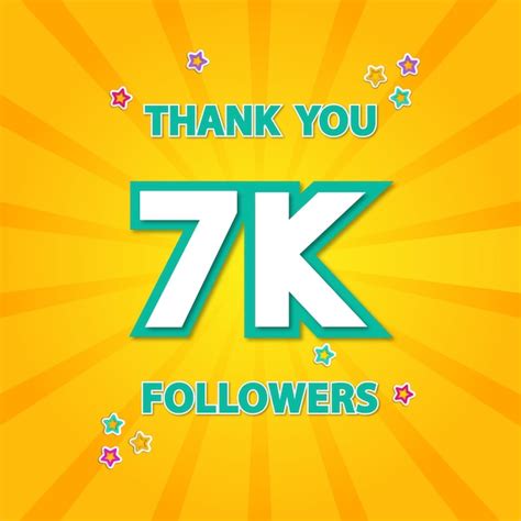 Premium Vector Thank You K Followers Thank Giving Social Media