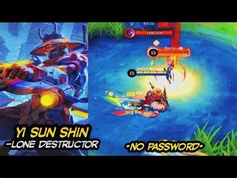 Script Skin Yi Sun Shin Collector Lone Destructor Full Effect No