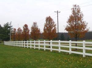 Vinyl Fence 3 Rail 1152ft Horse Fence - White