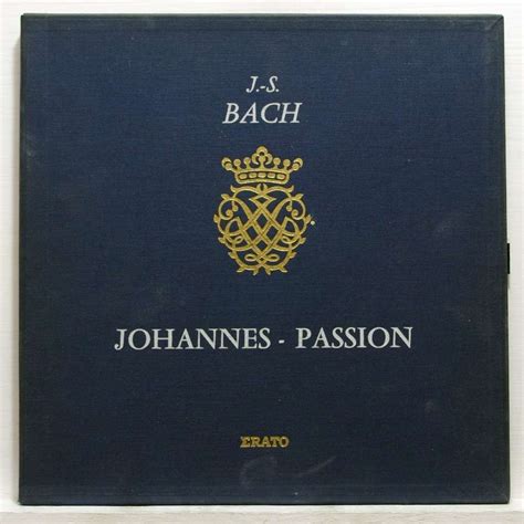 Js Bach Johannes Passion By Marie Claire Alain Lp Box Set With