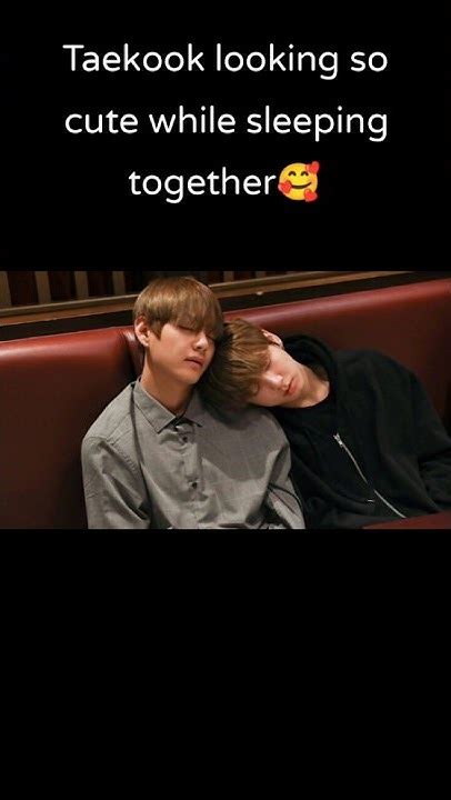 Taekook Looking So Cute While Sleeping Together 💜💚 Bts Btsarmy Army