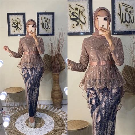 Jual Kirana Ol Bisa Cod Setelan Kebaya Modern Aurora Pita Kebaya