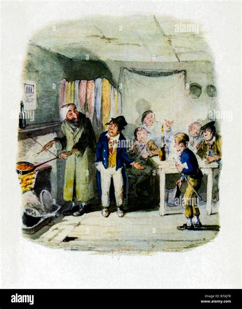 Oliver Twist Oliver Introduced To Fagin original illustration by Stock ...