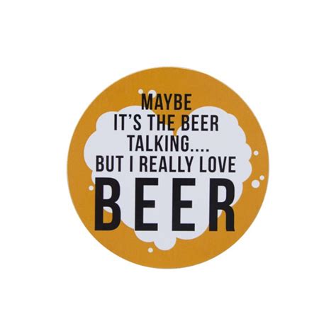 Coasters - Beer Quotes Set - Just In Time Gourmet