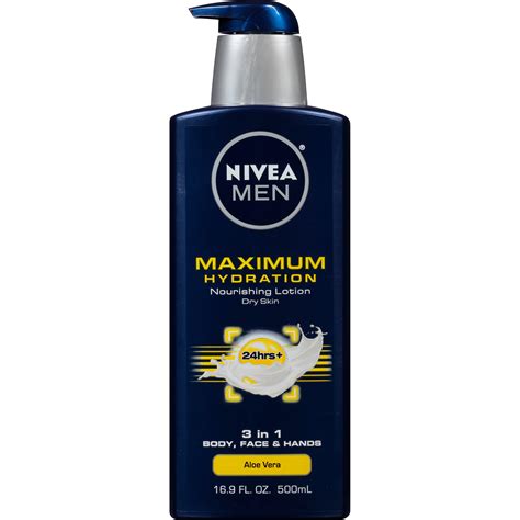 Nivea Men Maximum Hydration 3 In 1 Body Lotion 169 Fl Oz Bottle