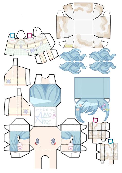 Chase The Ideal Idol Shizuku Papercraft In 2024 Paper Doll Printable