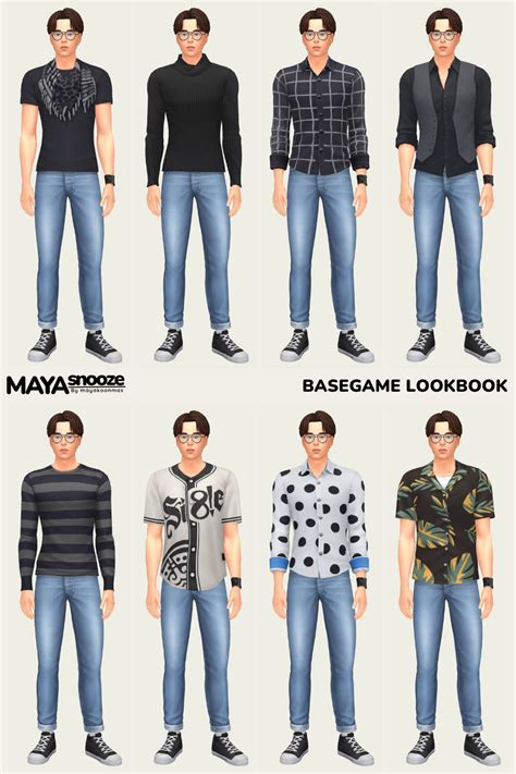 The Sims4 TS4 NOCC LOOKBOOK IDEA In 2024 Sims 4 Clothing Sims 4 Base