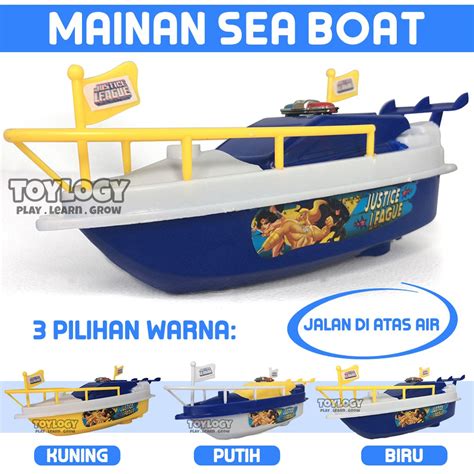 Mainan Anak Sea Speed Boat Perahu Kapal Laut Air Police Polisi Shopee