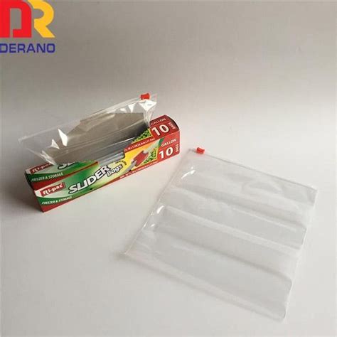 Virgin Ldpe Printed Zipper Plastic Slide Bag For Packaging