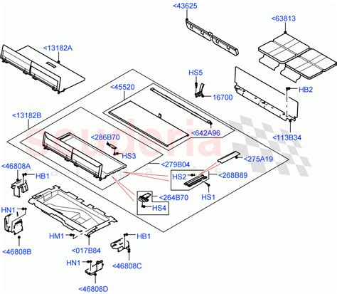 Load Compartment Trim Floor With Third Row Power Folding Parts