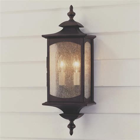 Updated Coach Lantern Outdoor Sconce 2 Light Hus