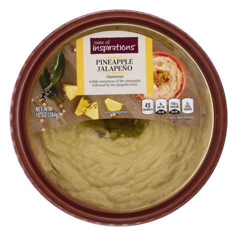 Hannaford Taste Of Inspirations Hummus Pineapple Jalapeno Nutrition