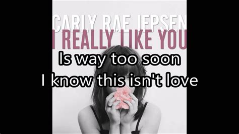 Carly Rae Jepsen I Really Like You Lyrics Youtube