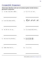 Geometric Sequence Worksheets Worksheets Library