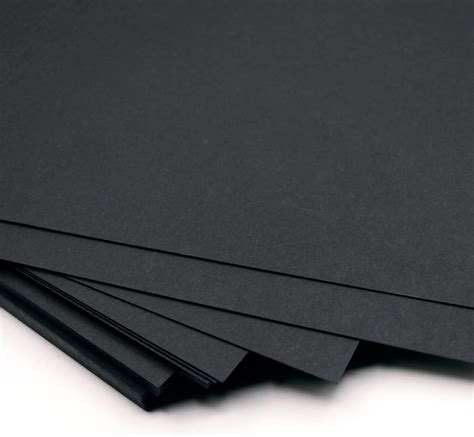 A Black Paper Gsm Sheets Thick Dark Black Paper Card For