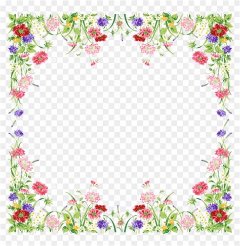 Moldura De Flores Png Fundo Branco Montagem De Foto Moldura Branca